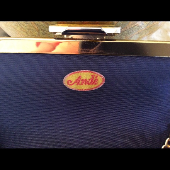 Vintage Ande Evening Bag Navy - Picture 4 of 7